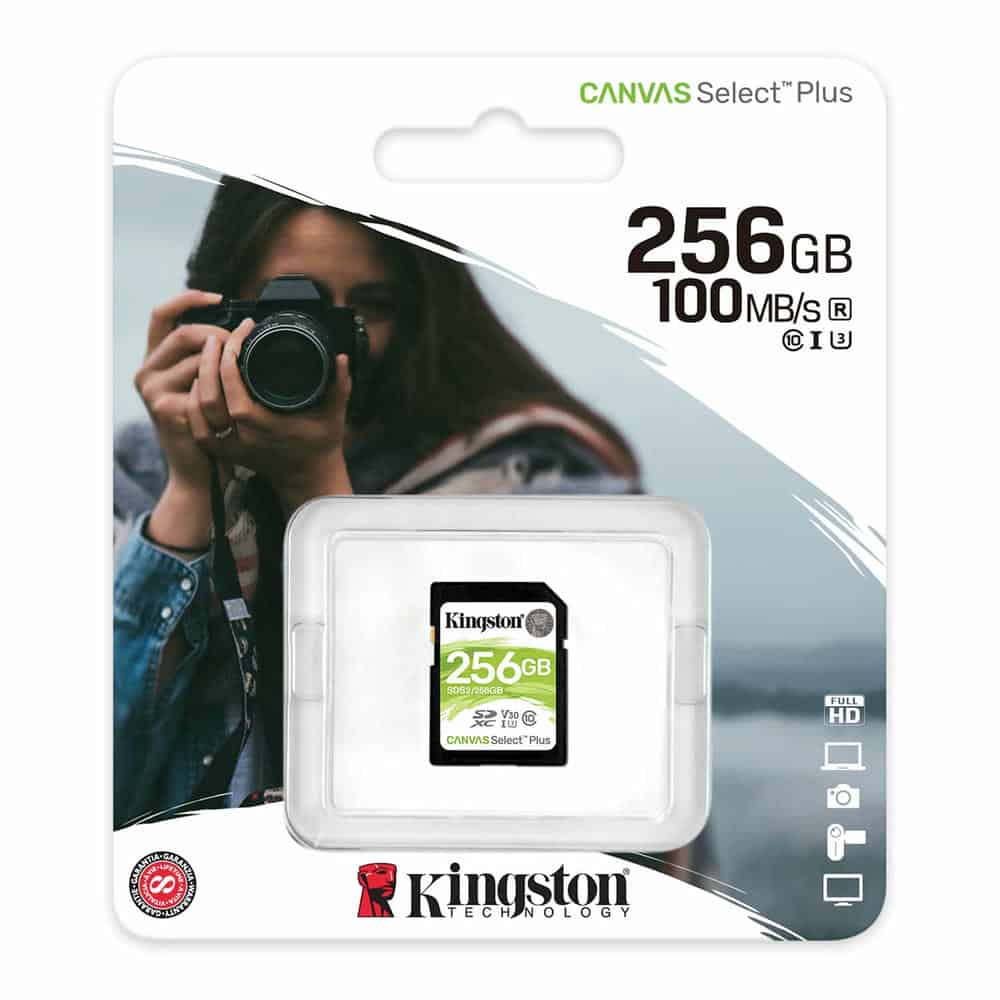 Kingston Canvas Select Plus 256GB UHS-I SDXC Memory Card